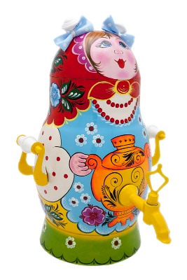 Самовар «Матрешка» 3 л в, желтая